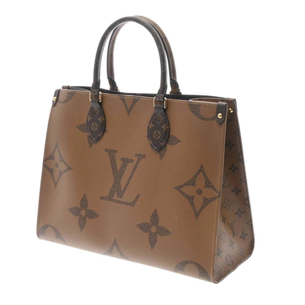 Louis Vuitton Brown OnTheGo Reverse Bag Canvas Monogram Brown